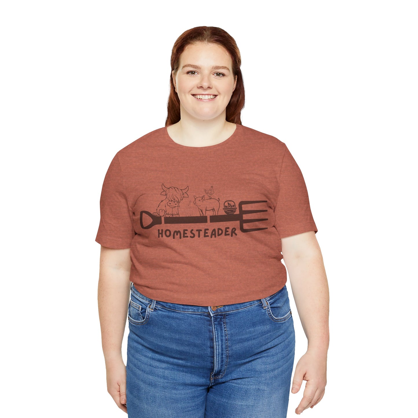 Homesteader Garden Fork Farm Animals - Unisex T-Shirt