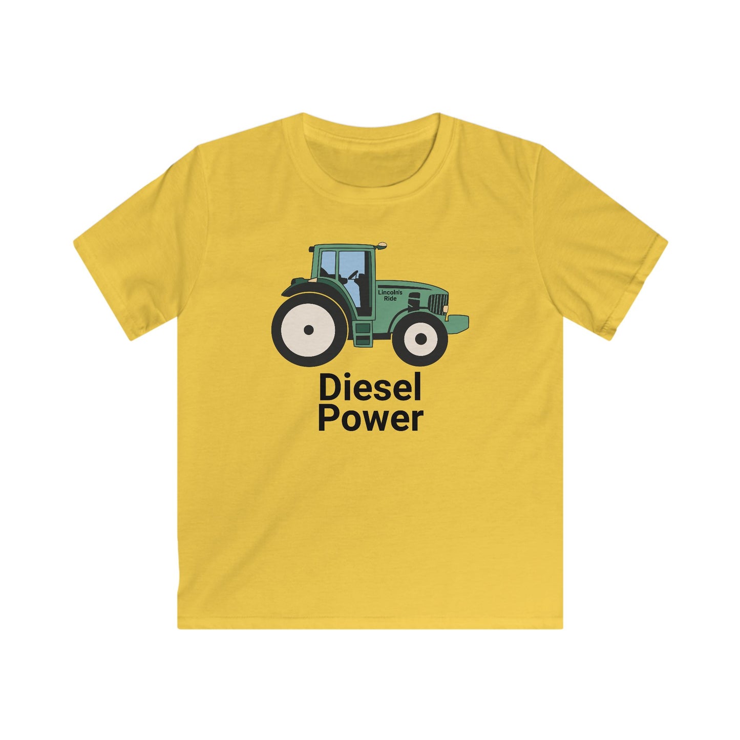Kids Tractor T‑Shirt – "Diesel Power" Graphic Tee for Little Farmers