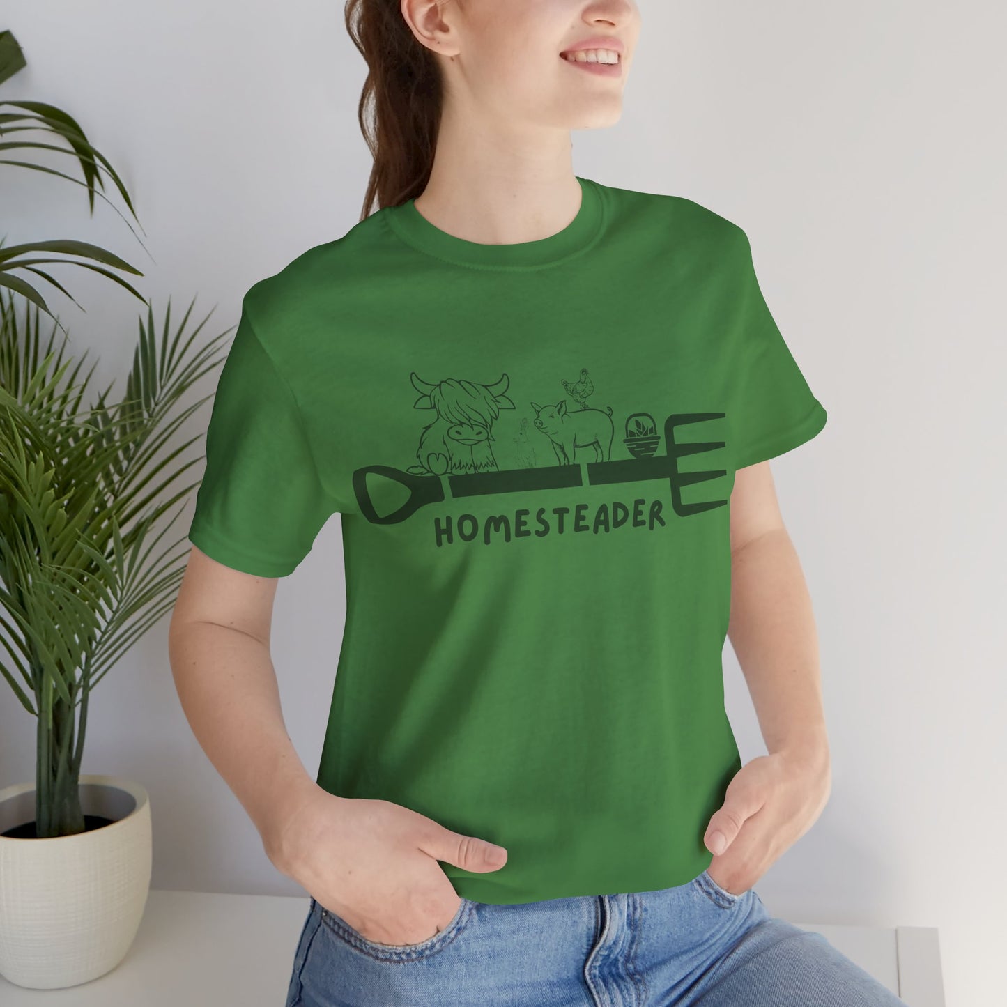 Homesteader Garden Fork Farm Animals - Unisex T-Shirt
