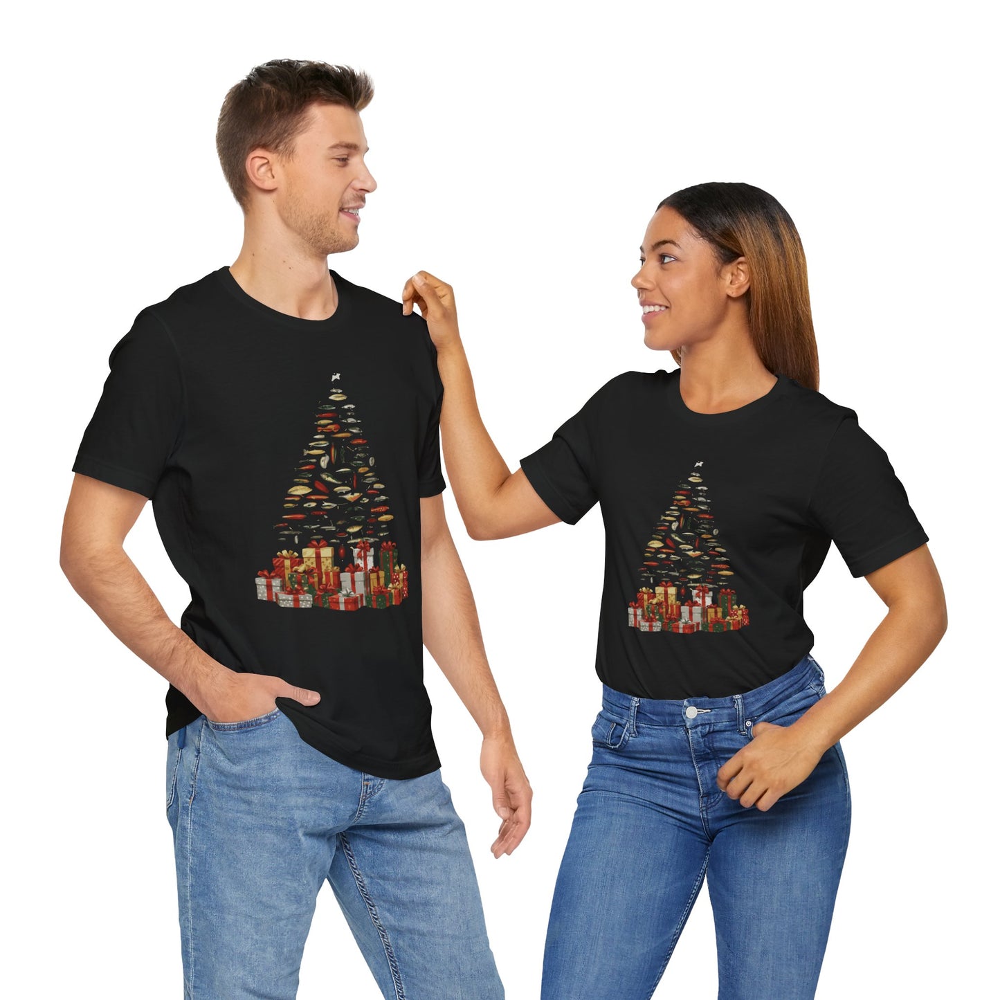 Fishing Lures Christmas Tree Gift Unisex T-Shirt