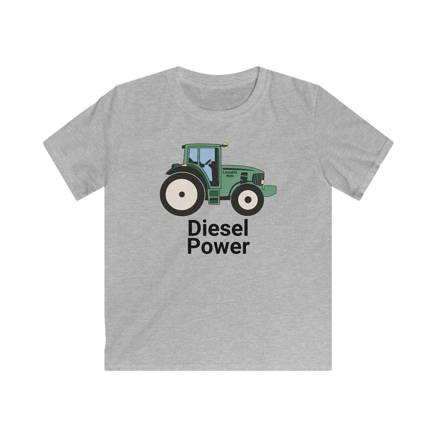 Kids Tractor T‑Shirt – "Diesel Power" Graphic Tee for Little Farmers