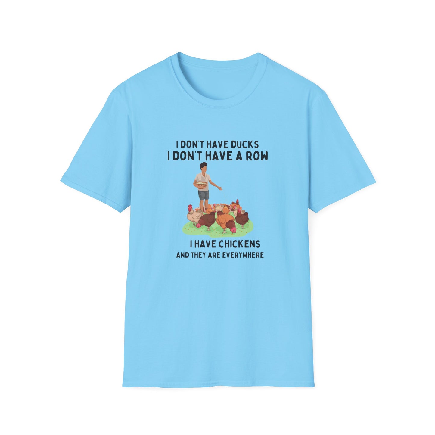 Chickens Everywhere Graphic - Unisex T-Shirt