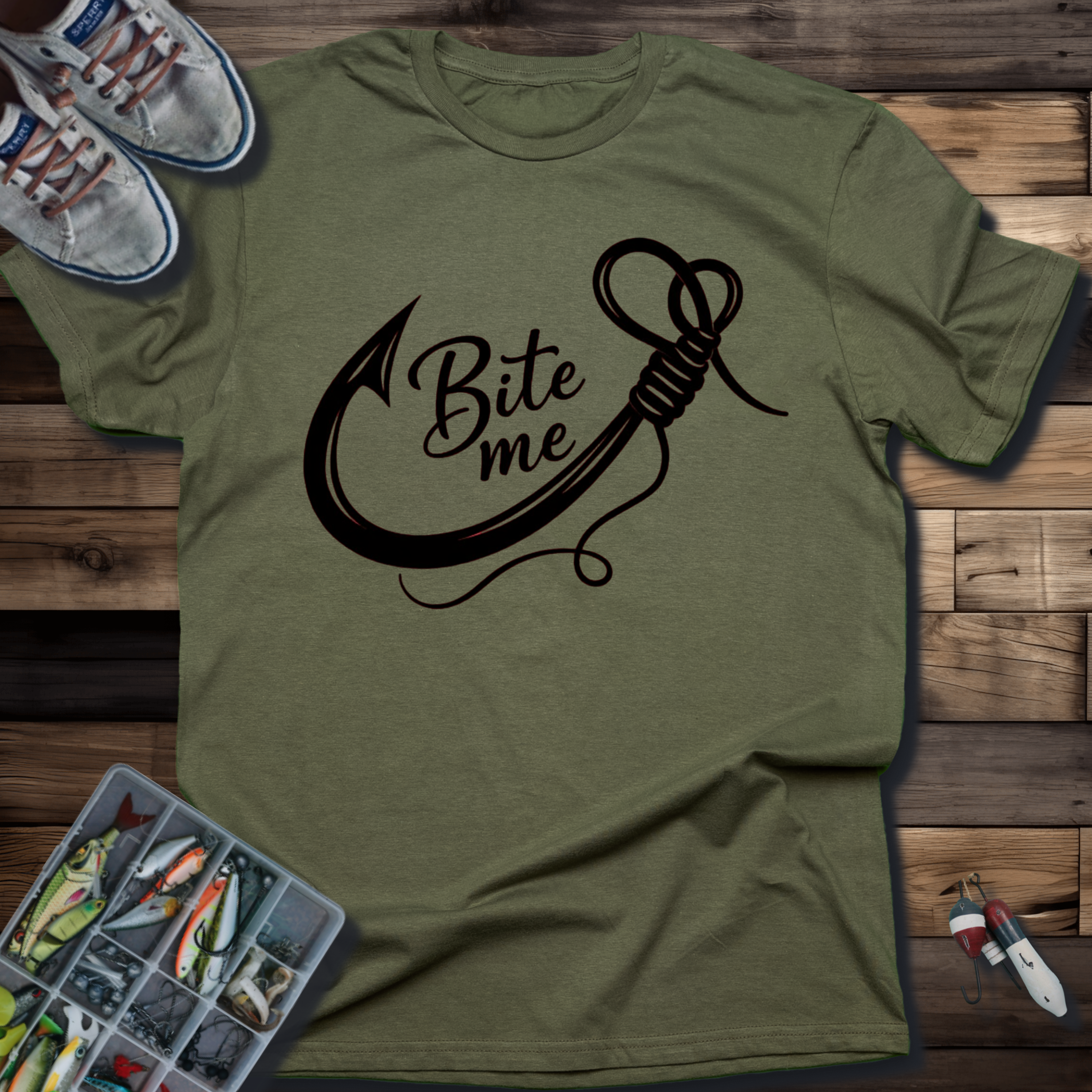 Bite Me Fishing Hook T-Shirt
