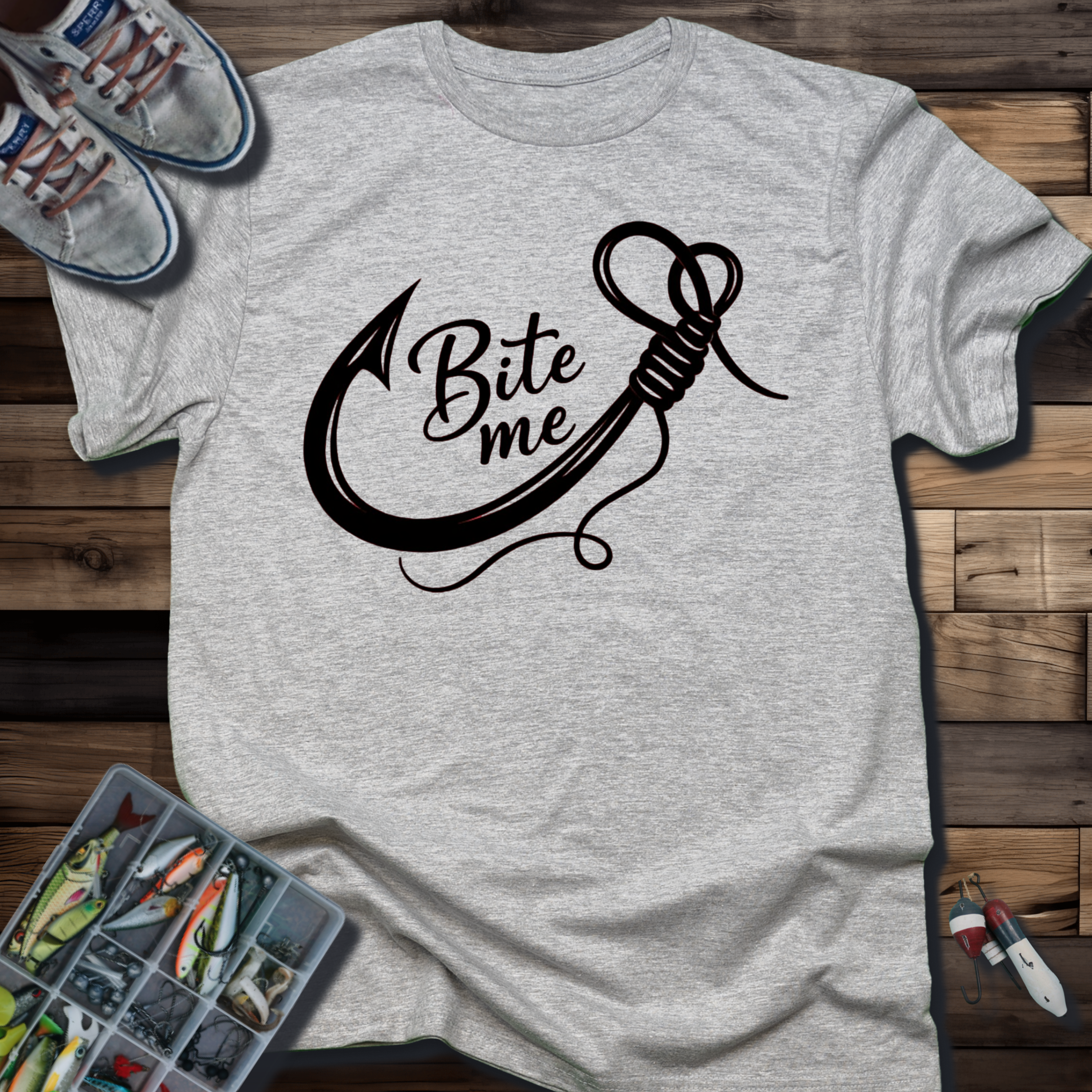 Bite Me Fishing Hook T-Shirt