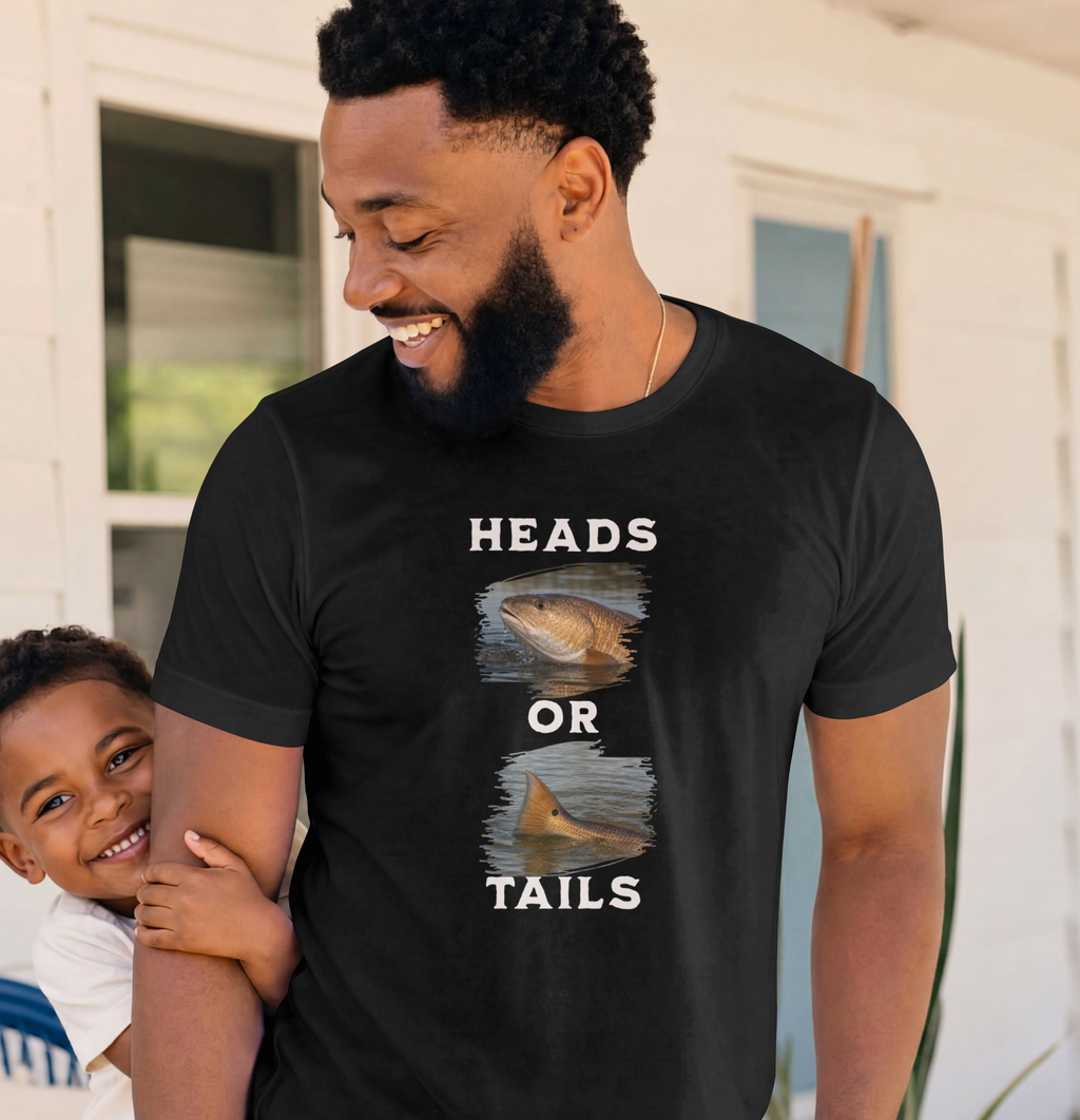 Heads or Tails Fish T-Shirt — Fishing Graphic Tee for Anglers