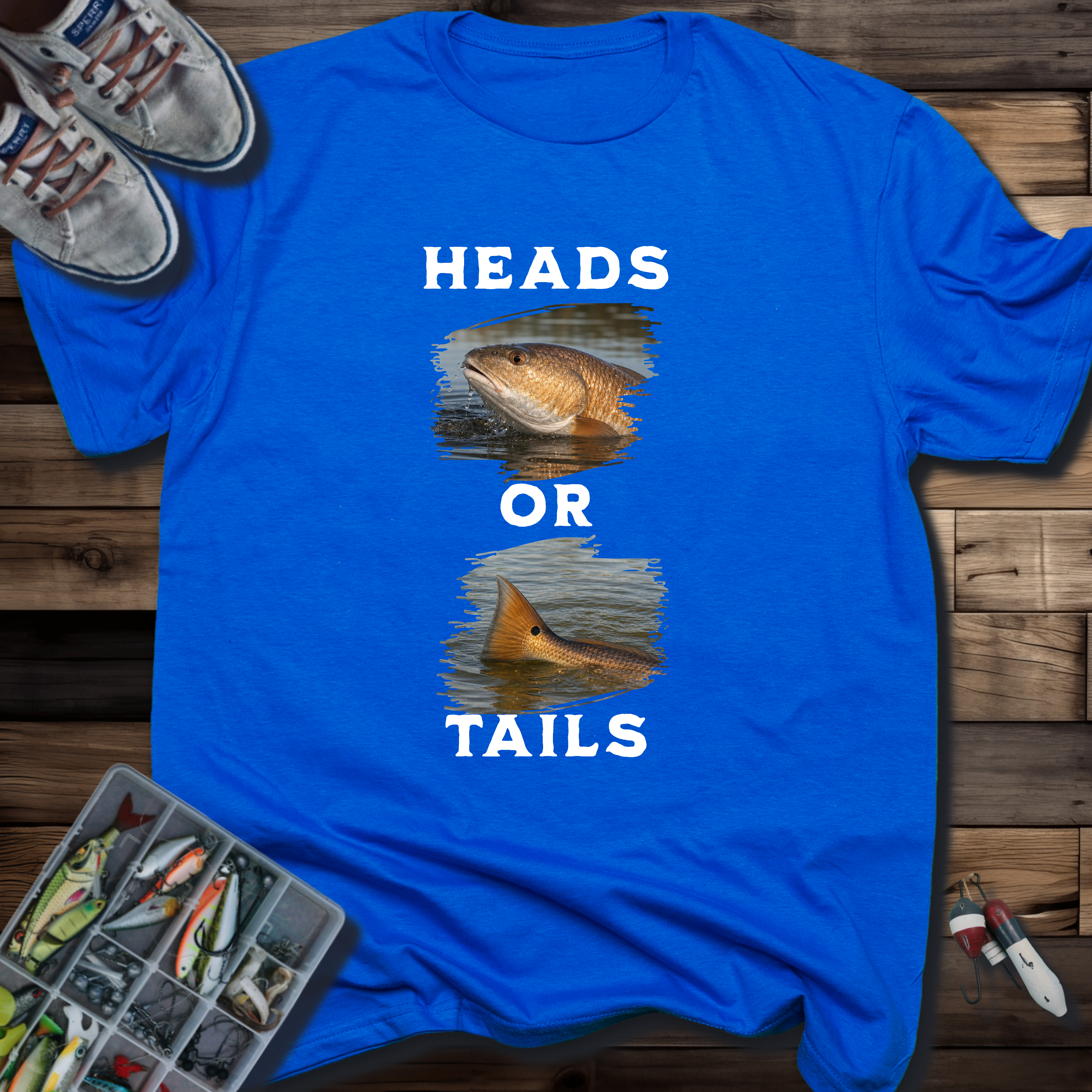 Heads or Tails Fish T-Shirt — Fishing Graphic Tee for Anglers