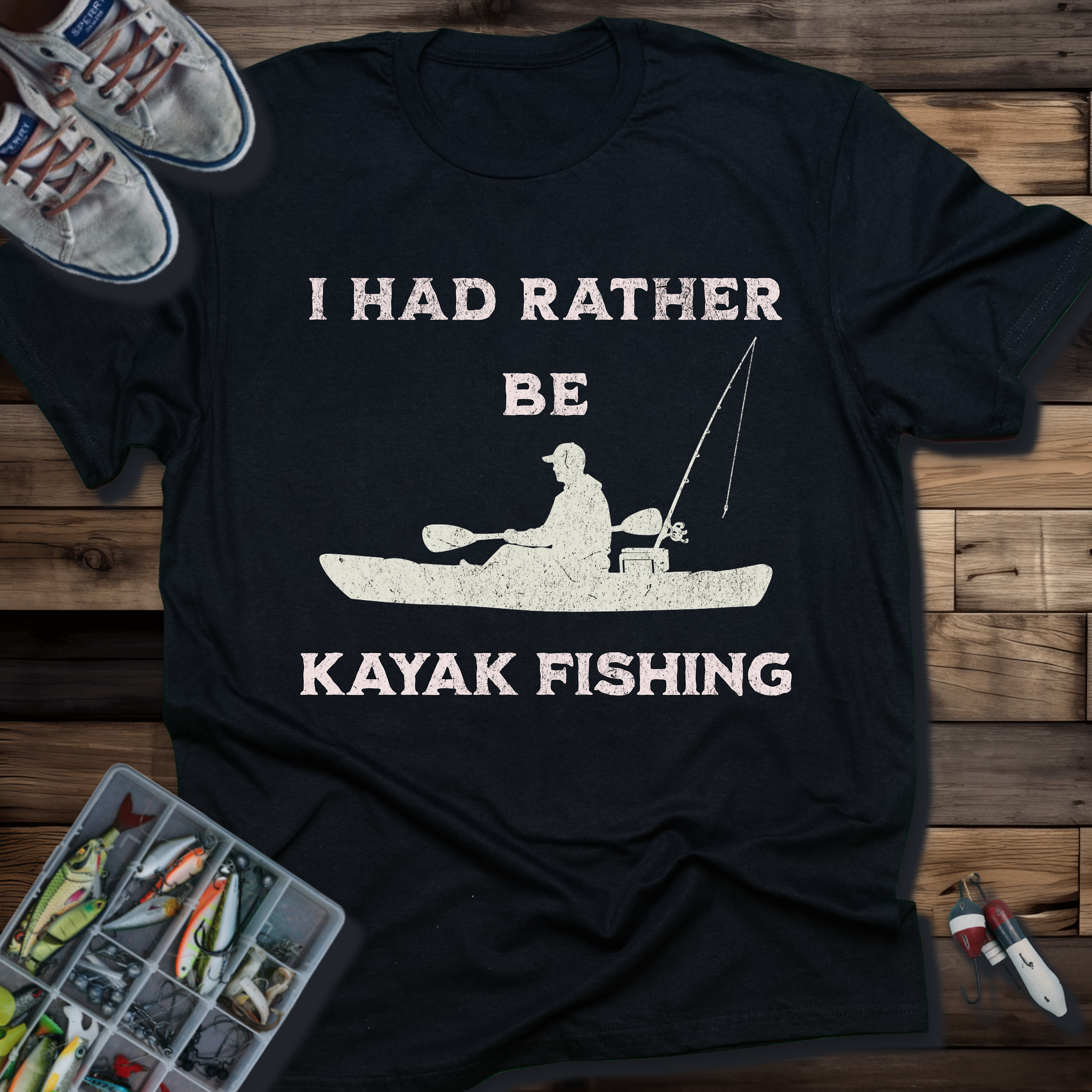 I Had Rather Be Kayak Fishing T-Shirt