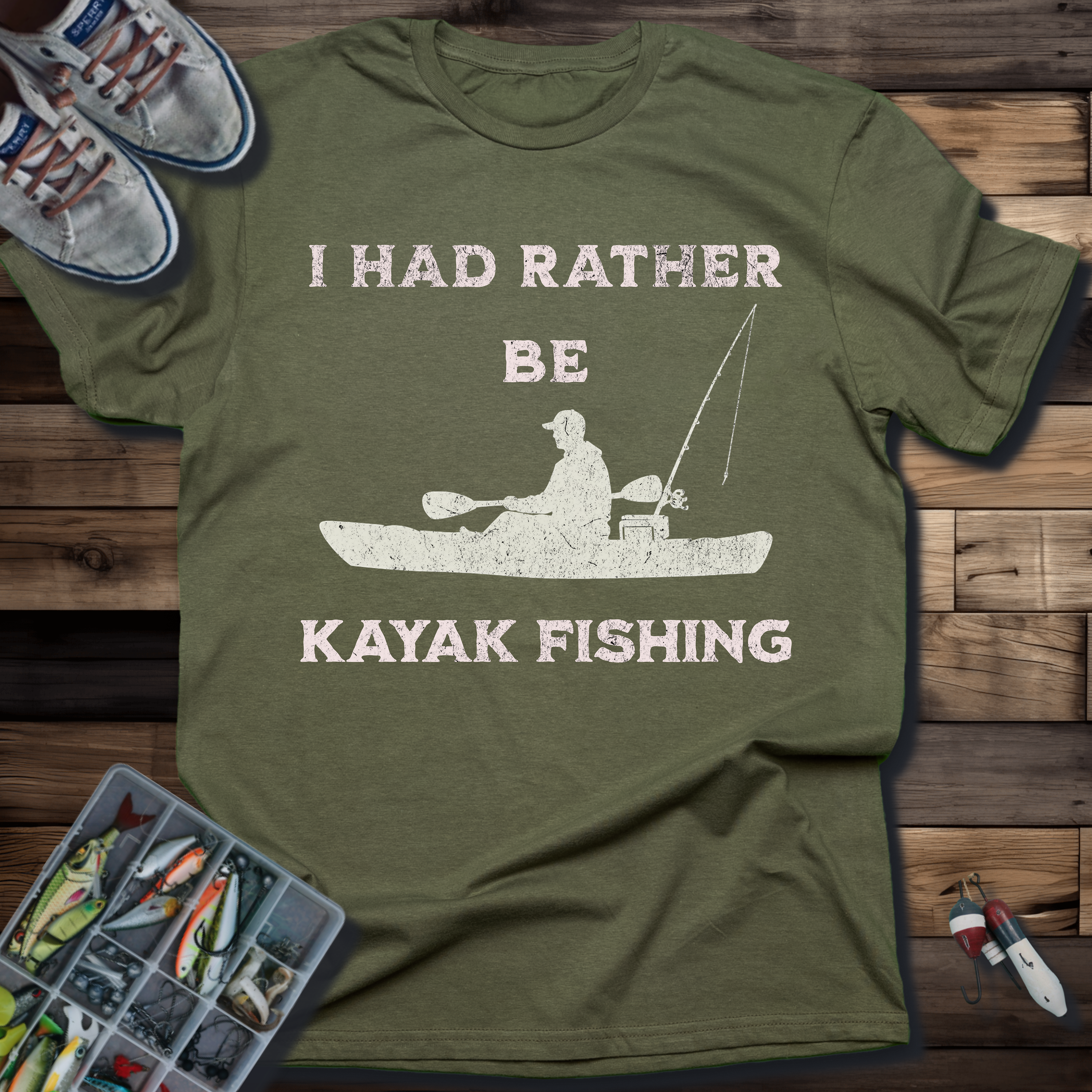 I Had Rather Be Kayak Fishing T-Shirt