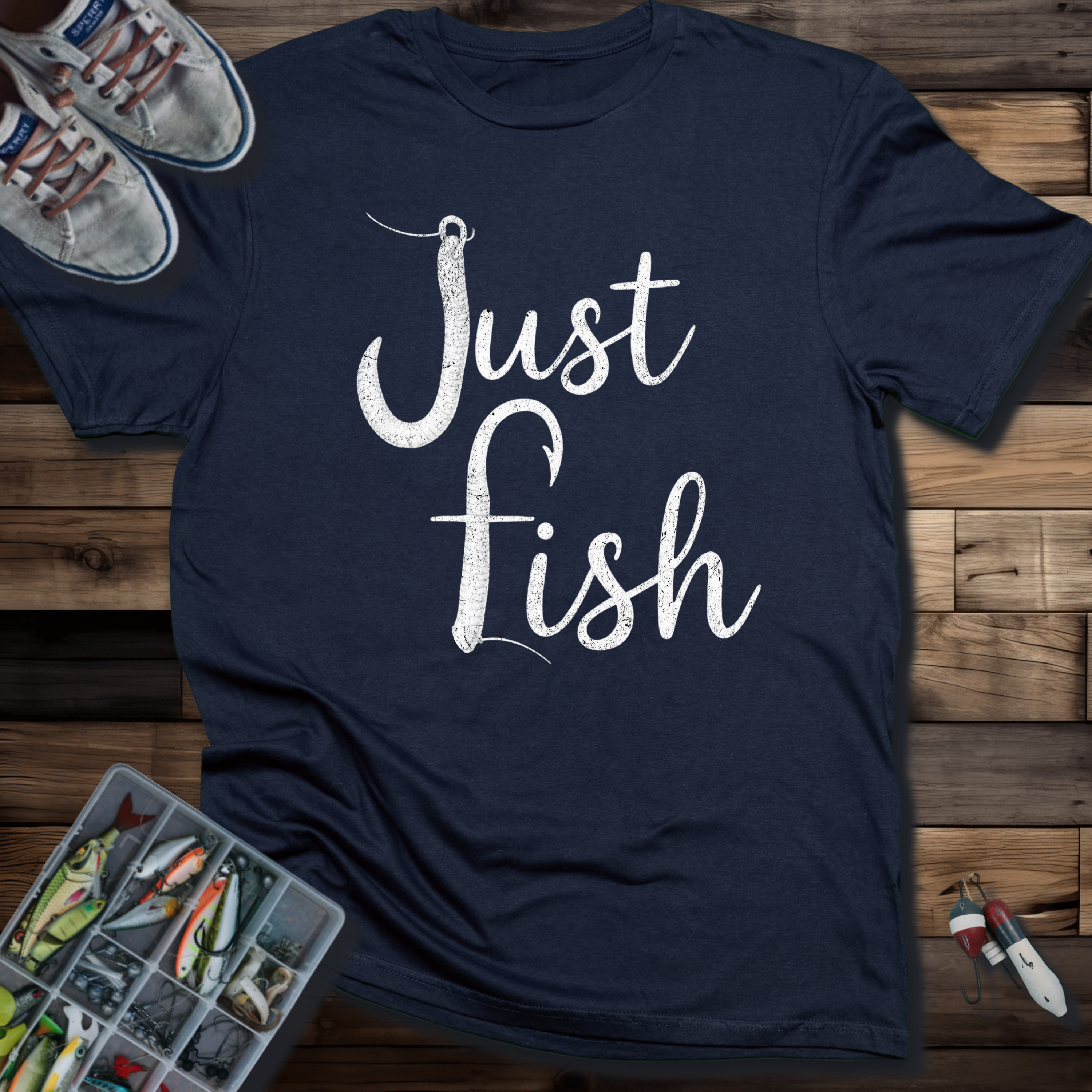 Just Fish T-Shirt — Casual Fishing Graphic Tee