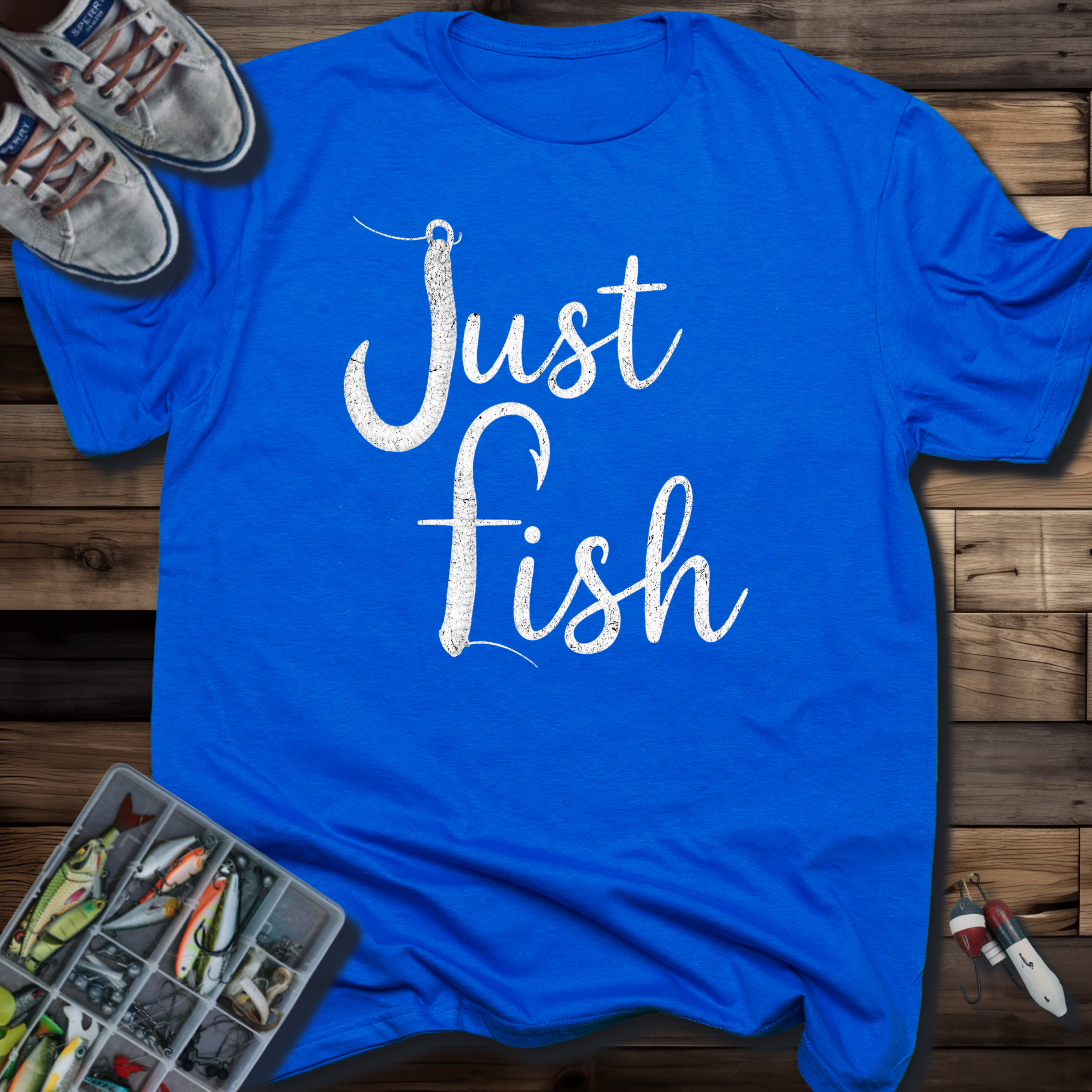 Just Fish T-Shirt — Casual Fishing Graphic Tee