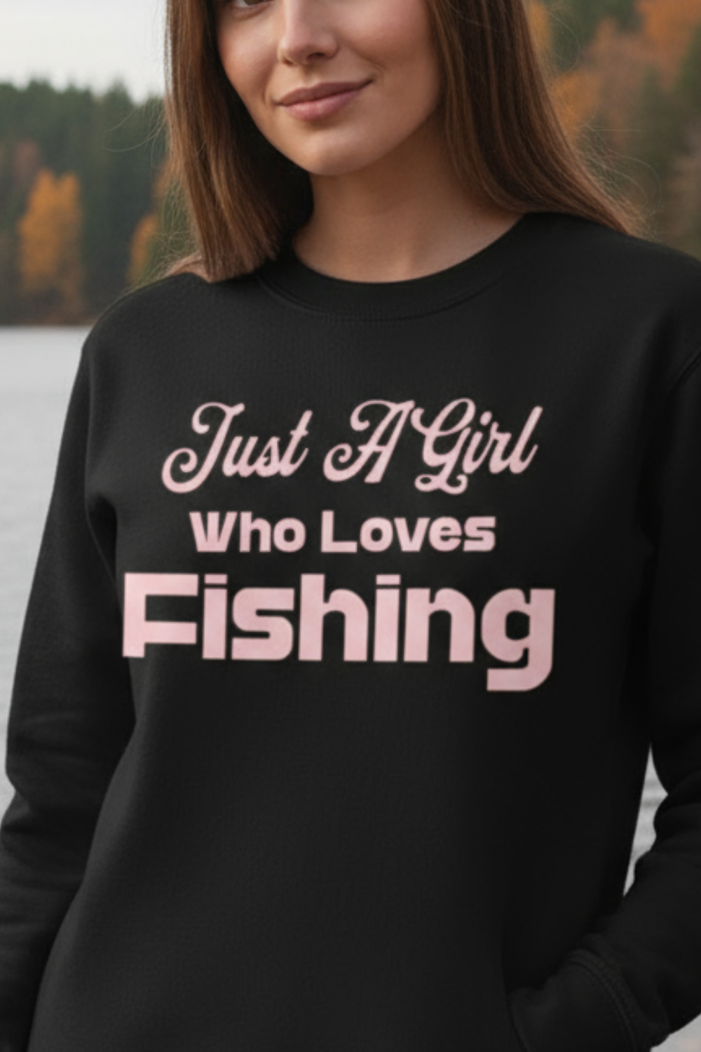 Just a Girl Who Loves Fishing Sweatshirt