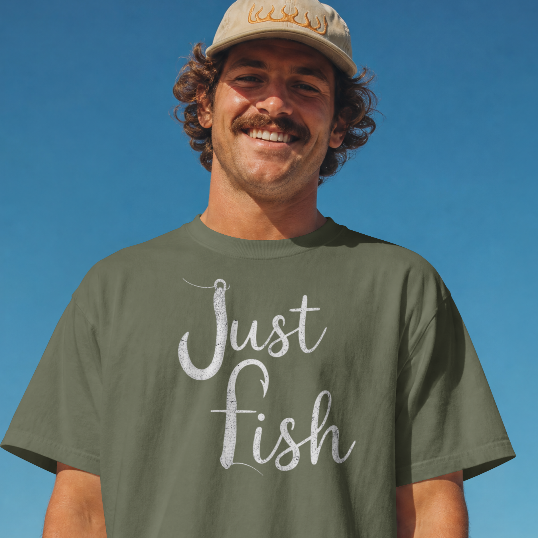 Just Fish T-Shirt — Casual Fishing Graphic Tee