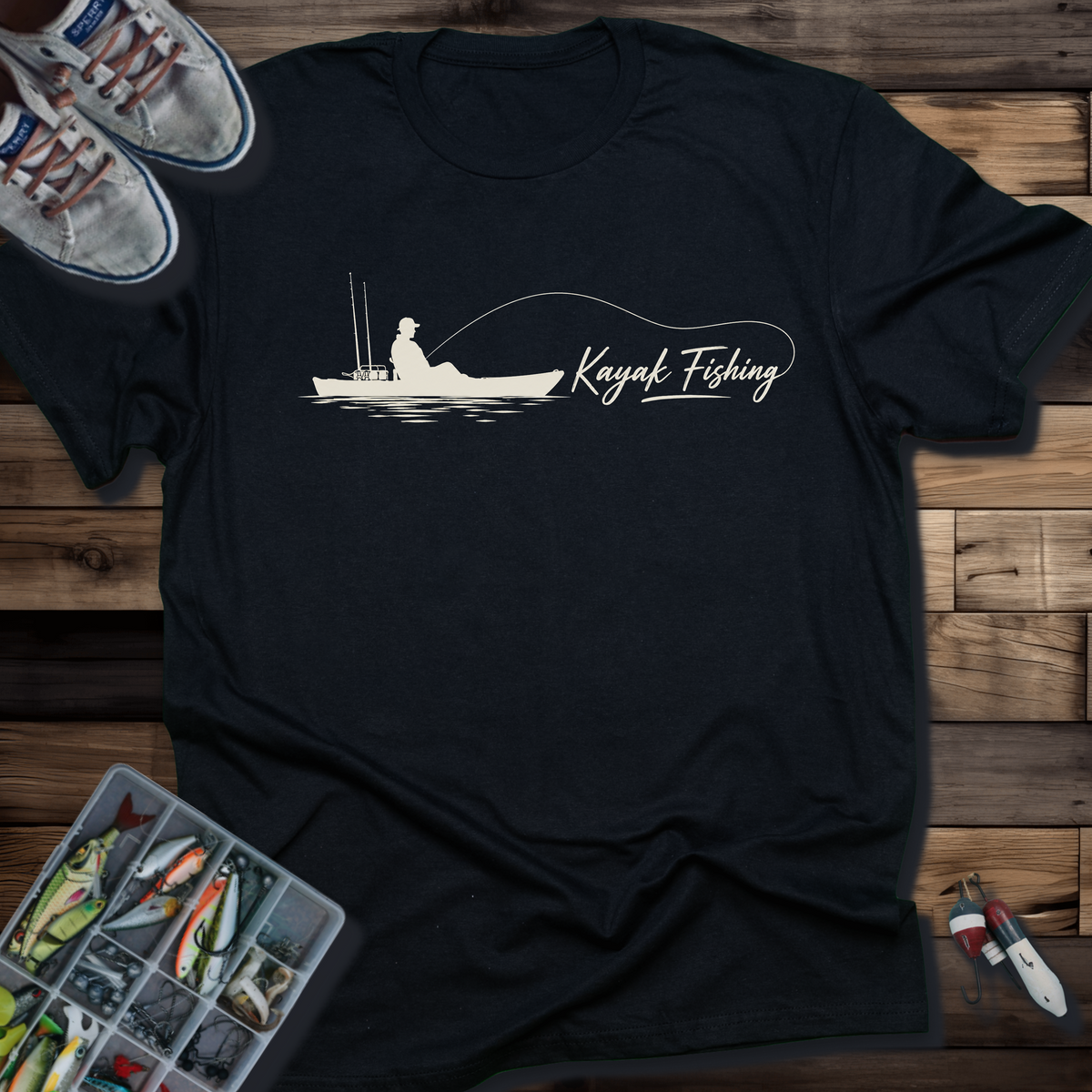 Kayak Fishing Silhouette  T-Shirt