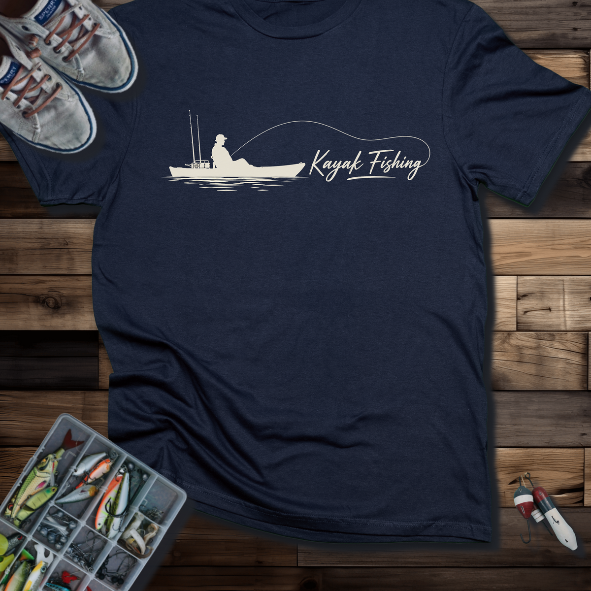 Kayak Fishing Silhouette  T-Shirt