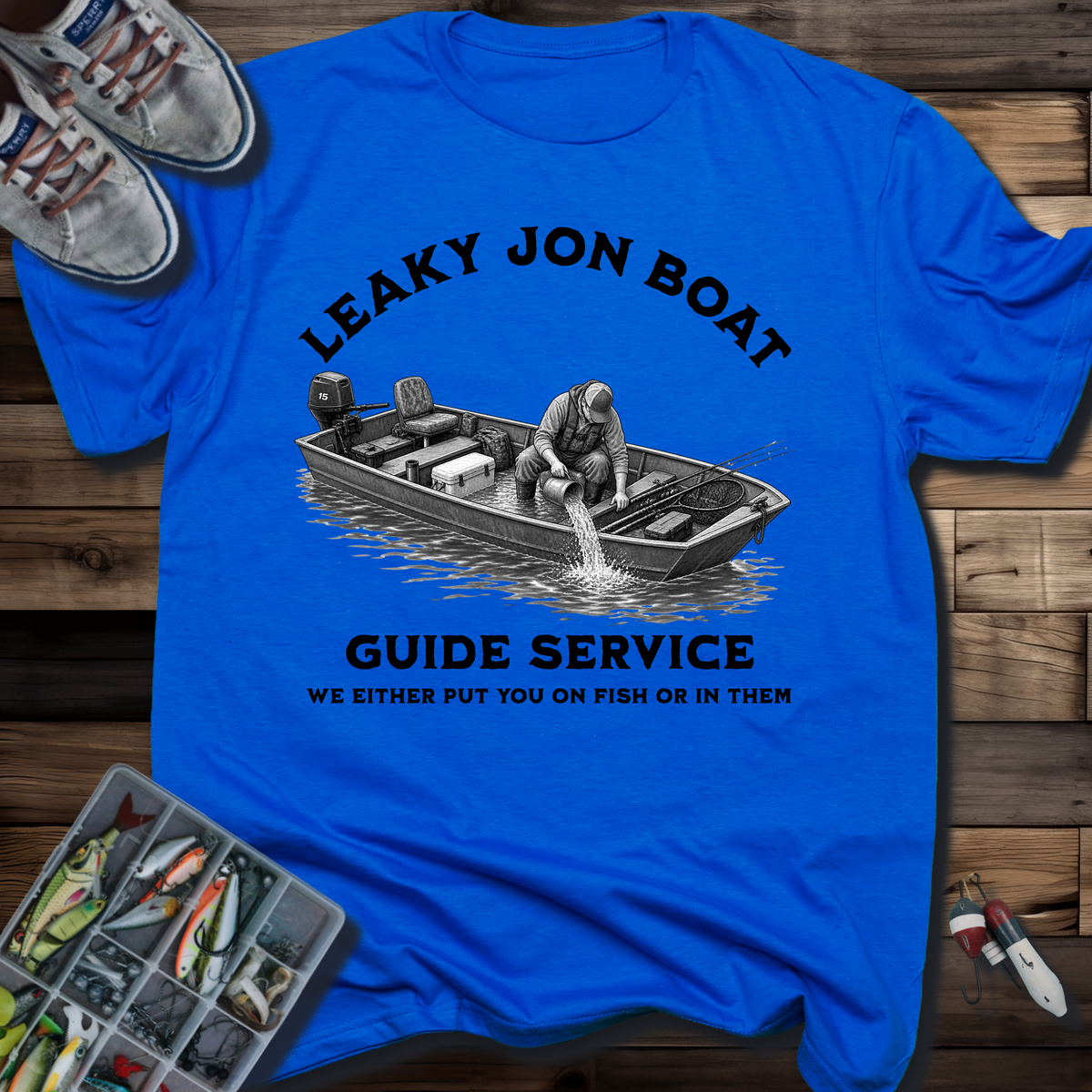 Leaky Jon Boat Guide Service T-Shirt