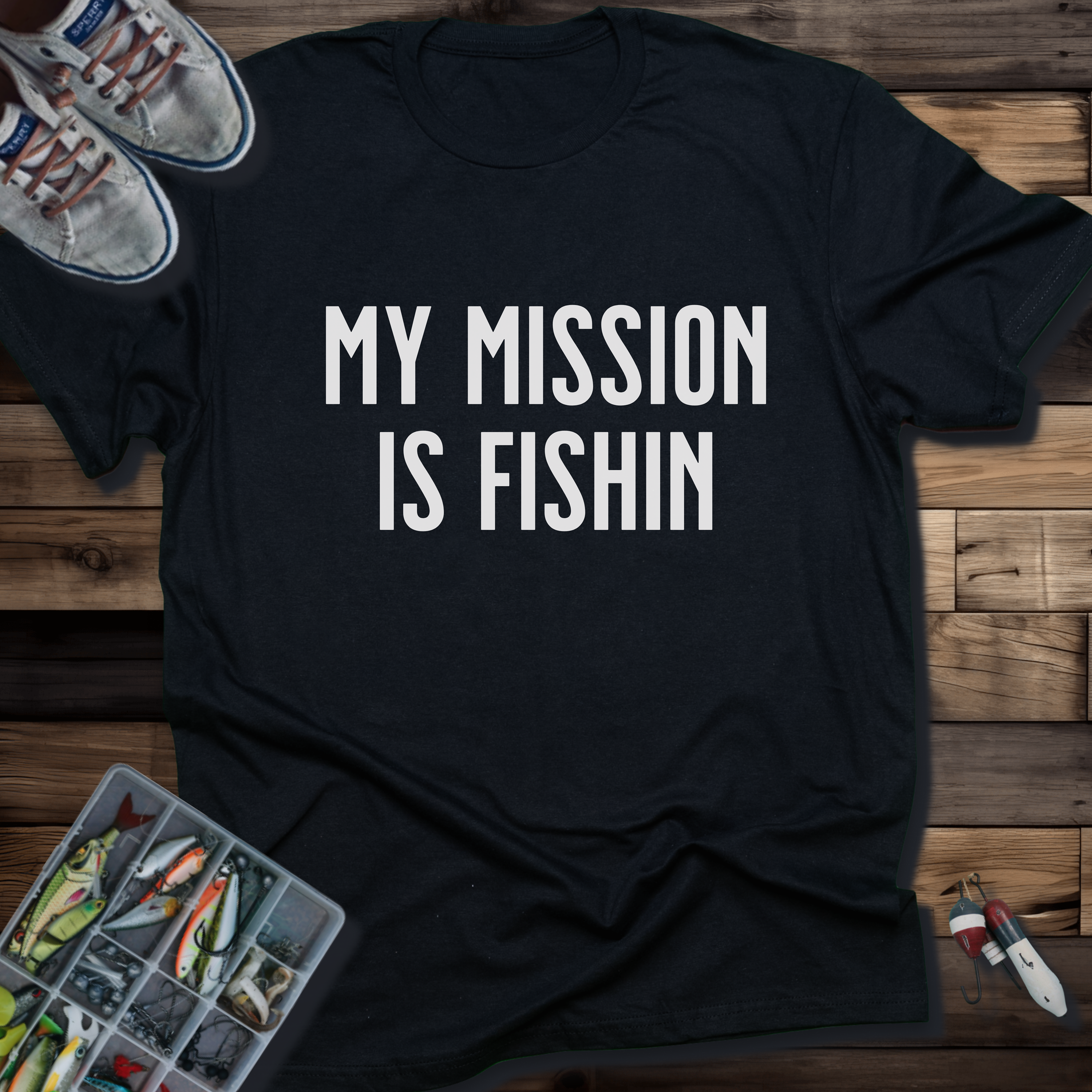 My Mission Is Fishin T-Shirt – Green