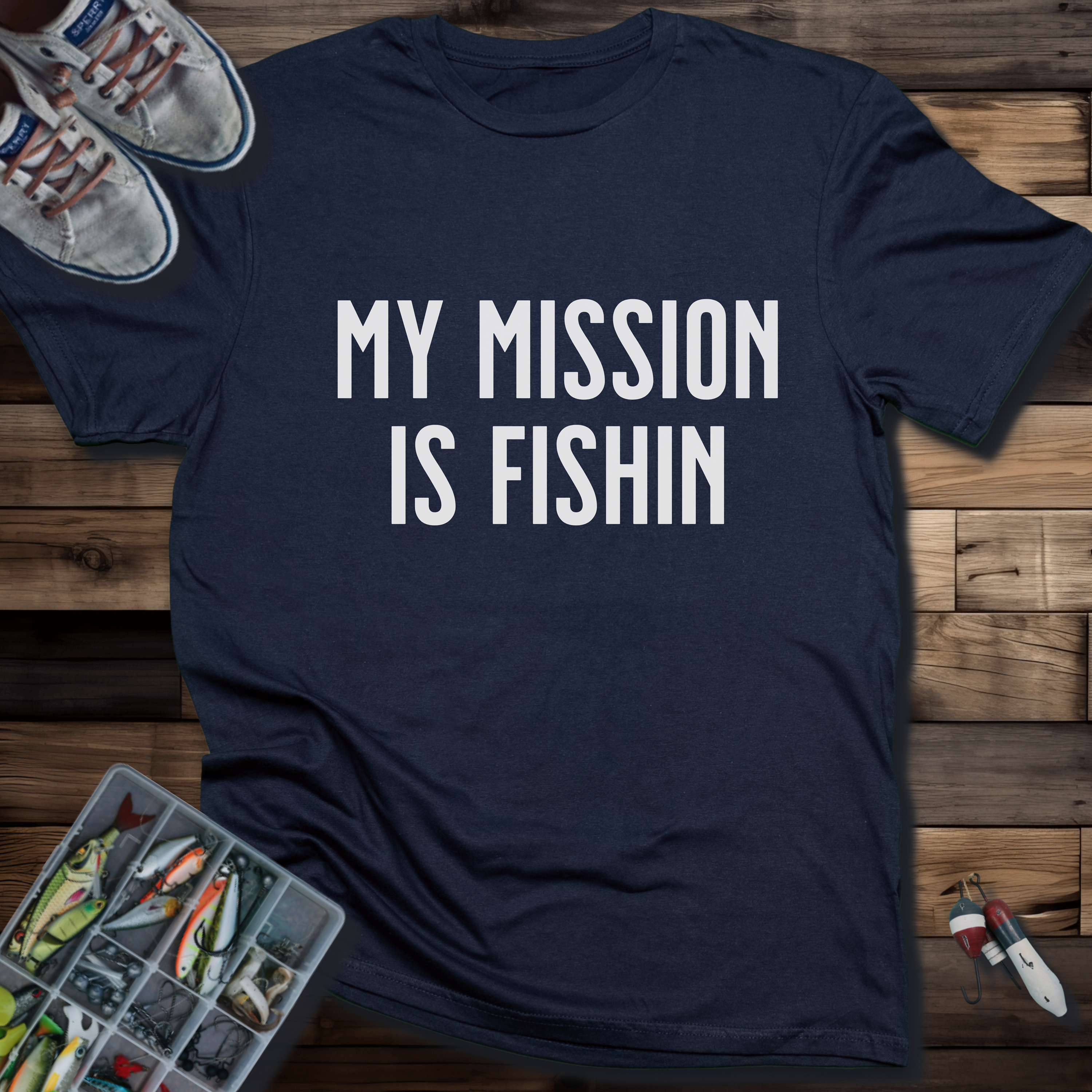 My Mission Is Fishin T-Shirt – Green