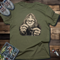Sasquatch Fly Tying T-Shirt | Bigfoot Fly Fishing Tee for Anglers