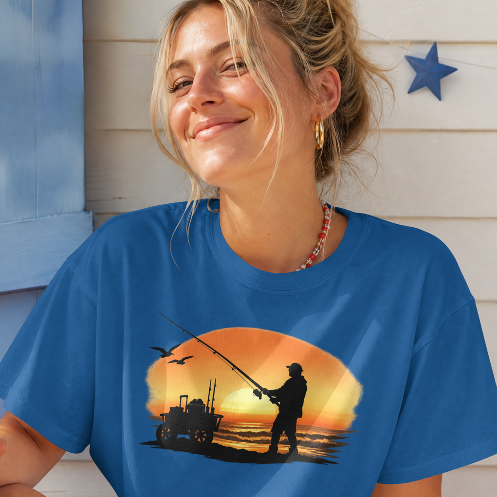 Surf Fishing Silhouette T-Shirt