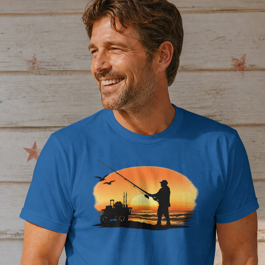 Surf Fishing Silhouette T-Shirt