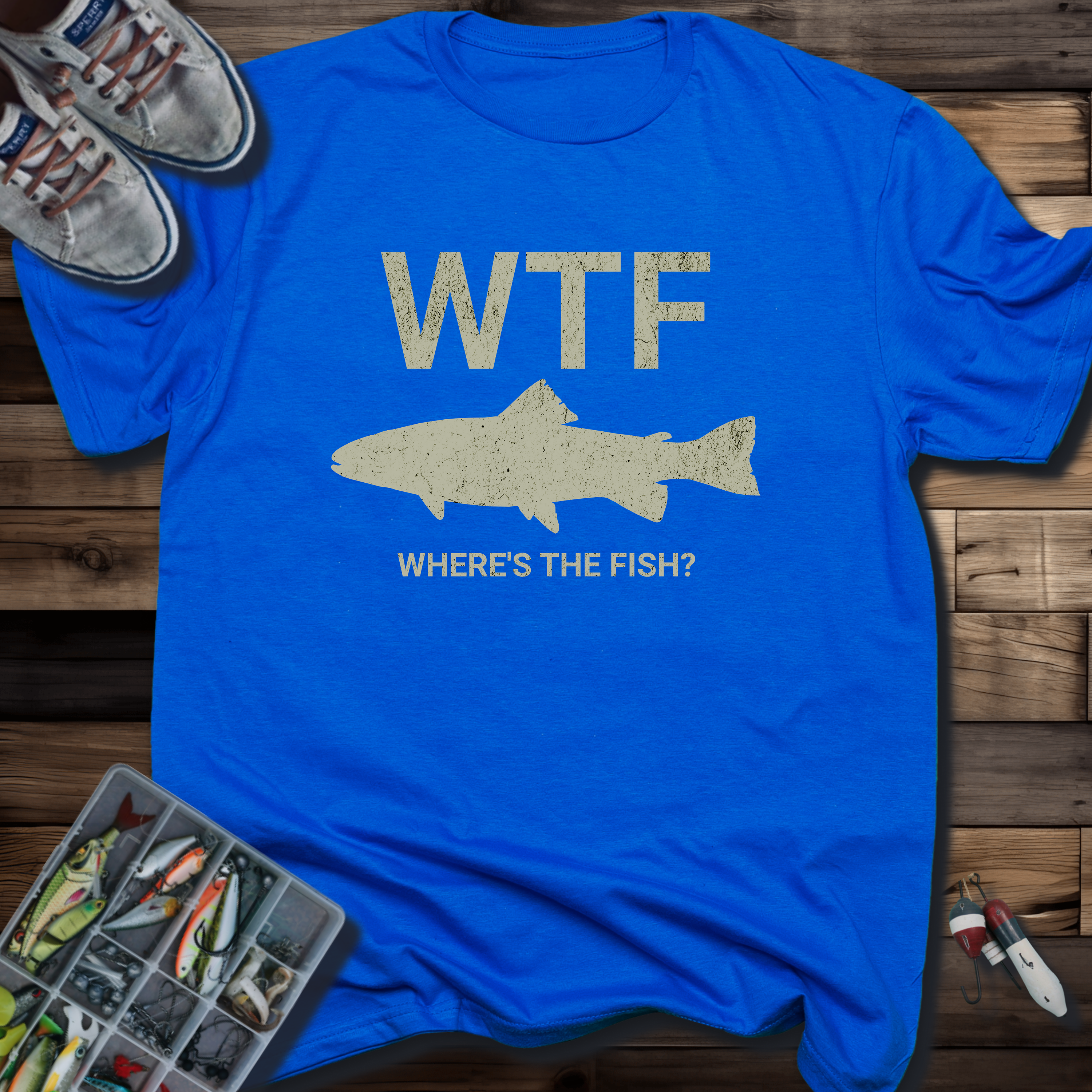 WTF (Where's the Fish) T-Shirt – Black
